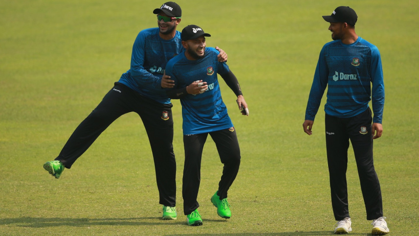 Shakib Al Hasan, Mushfiqur Rahim, Najmul Hossain Shanto 