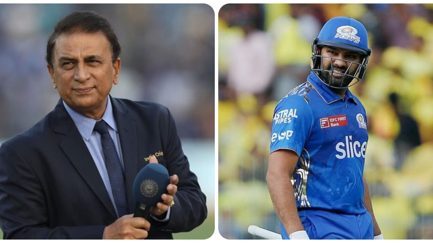 Sunil Gavaskar & Rohit Sharma 