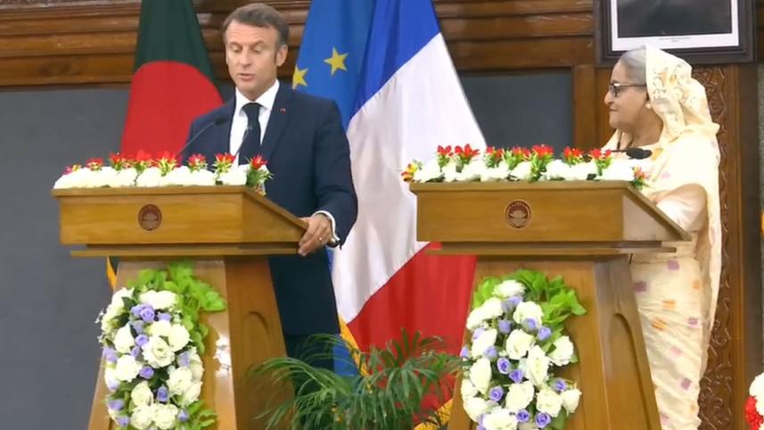 ফ্রান্সের প্রেসিডেন্ট বাংলাদেশে