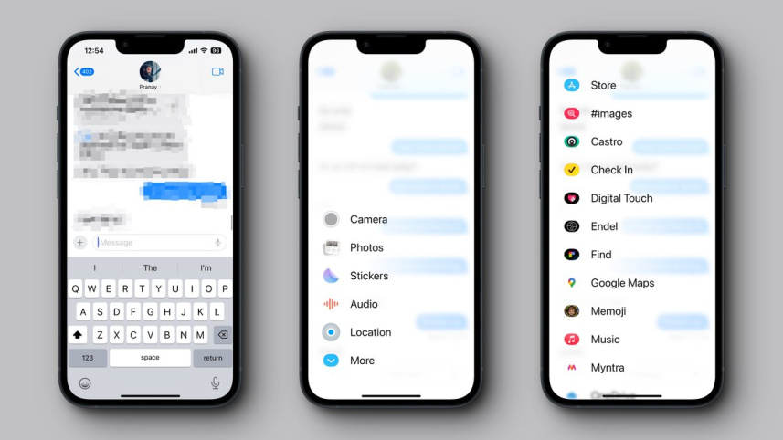 আইমেসেজে এসেছে সামান্য পরিবর্তন।  ছবি: সংগৃহীত