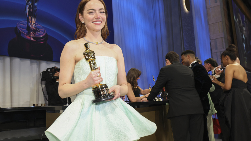 সেরা অভিনেত্রী এমা স্টোন। ছবি: রয়টার্স