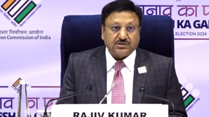 ভারতের প্রধান নির্বাচন কমিশনার রাজীব কুমার। ছবি: স্টেটসম্যান