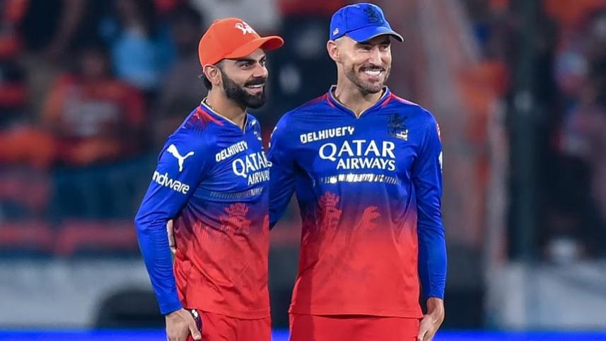 Faf du Plessis and Virat Kohli
