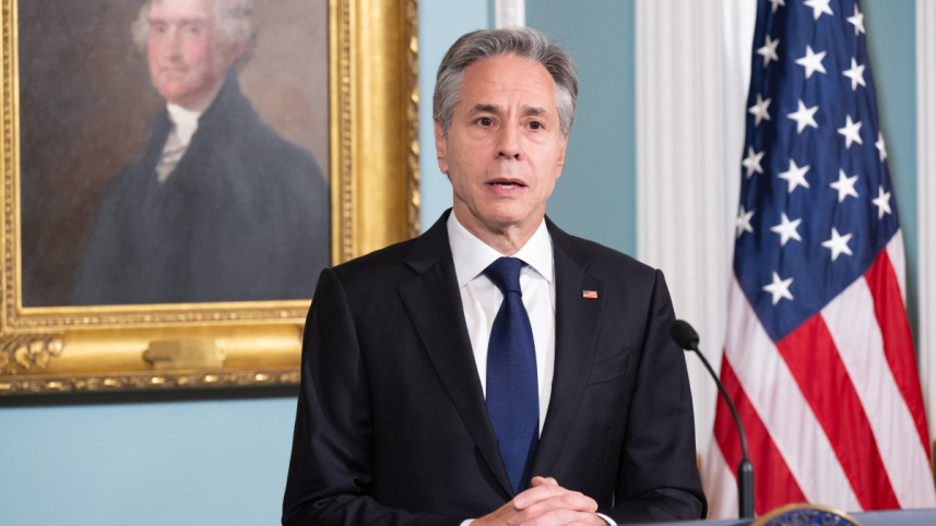 মার্কিন পররাষ্ট্রমন্ত্রী অ্যান্টনি ব্লিঙ্কেন। ছবি: এএফপি