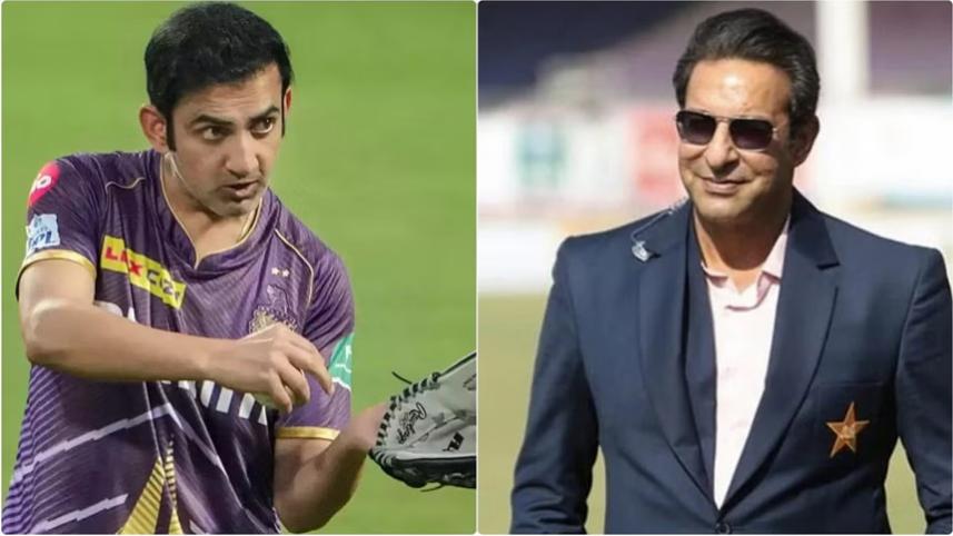 Wasim Akram & Gautam Gambhir