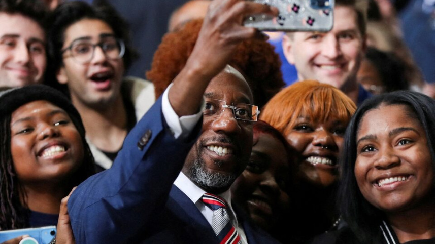 জর্জিয়ার সিনেটর রাফায়েল ওয়ারনক। ছবি: রয়টার্স