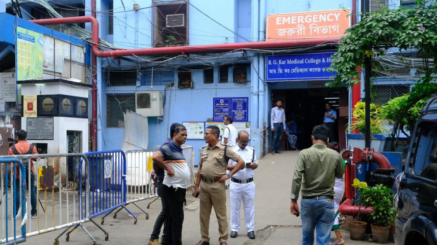কলকাতার আরজি কর হাসপাতালের মূল ফটক। ছবি: ডয়চে ভেলে 