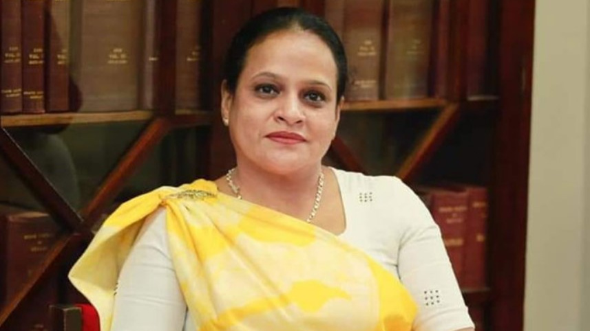 শ্রীলঙ্কার বিরোধীদলের সাবেক পার্লামেন্ট সদস্য রোহিনি কবিরত্নে। ফাইল ছবি: দ্য আইল্যান্ড