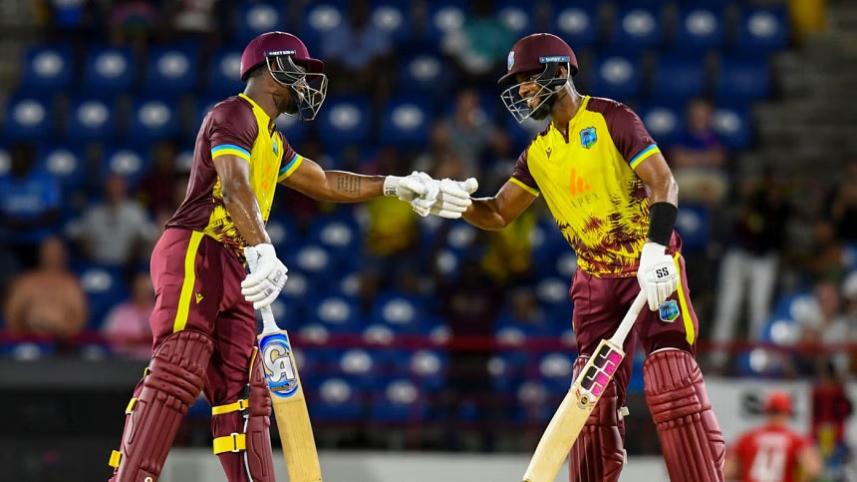 Evin Lewis and Shai Hope