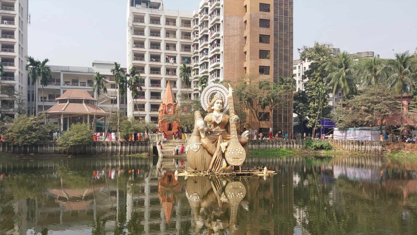 সরস্বতী, সরস্বতী পূজা, হিন্দু সম্প্রদায়, জগন্নাথ হল,