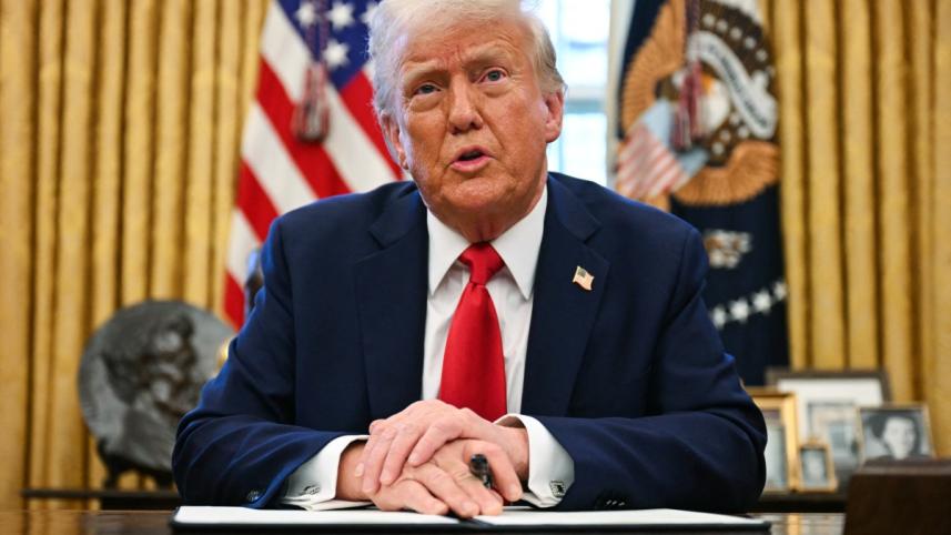 হোয়াইট হাউসে ডোনাল্ড ট্রাম্প। ছবি: এএফপি