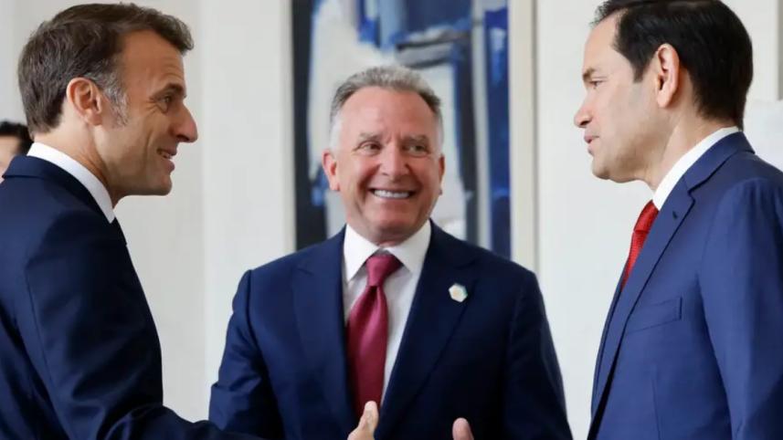 প্যারিসে ফ্রান্স-ইউক্রেন-যুক্তরাষ্ট্রের বৈঠক সফল হয়েছে। ছবি: ডয়চে ভেলে