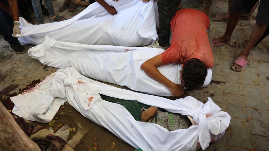 Dead Gazans while collecting food