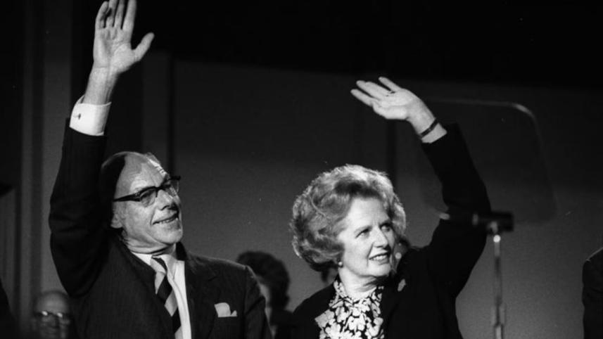 মার্গারেট ও ডেনিস থ্যাচার। ফাইল ছবি: রয়টার্স