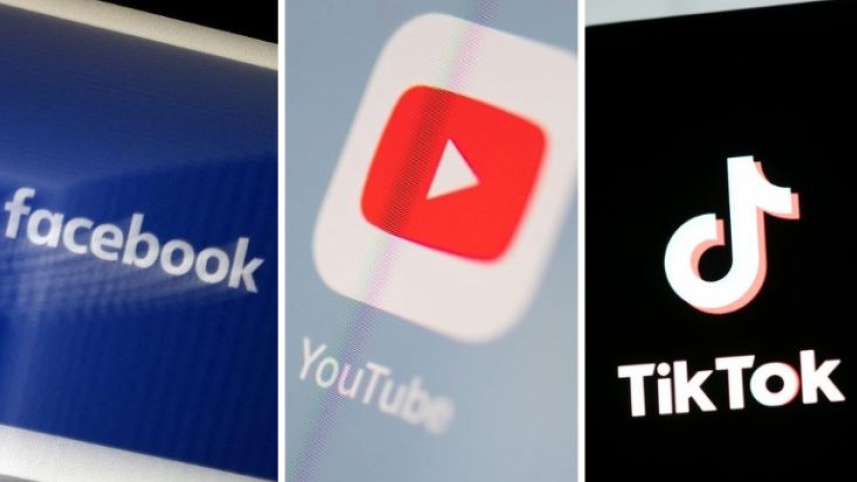 নজিরবিহীন মামলার মুখে সামাজিক মাধ্যমের তিন মোঘল। ছবি: এএফপি