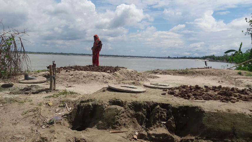 Dharala river erosion