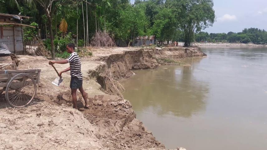 Dharala river erosion