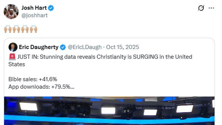 জশ হার্টের রিটুইট। ছবি: স্ক্রিণশট