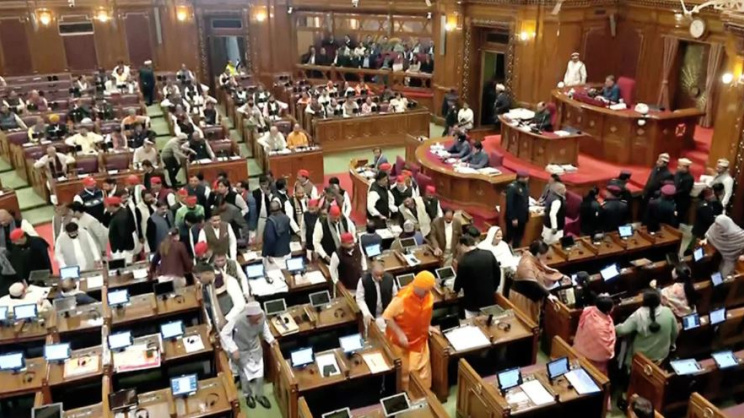উত্তর প্রদেশে বিধান সভার অধিবেশন চলছে। ফাইল ছবি: স্টেটসম্যান