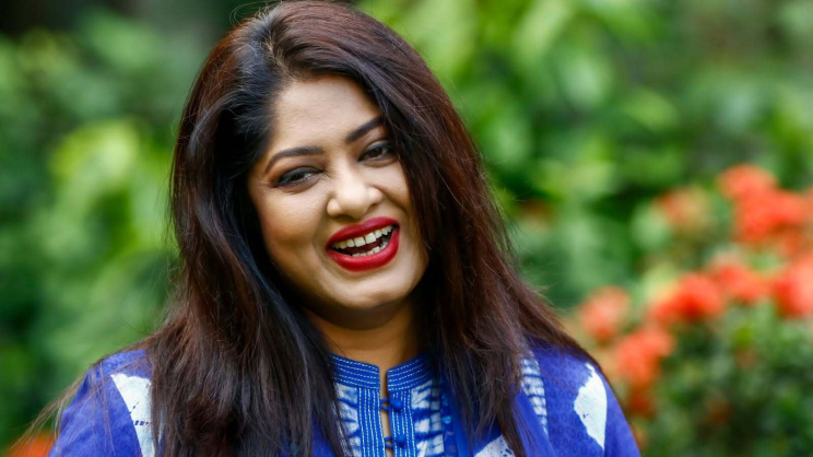 চিত্রনায়িকা মৌসুমী। ছবি: শেখ মেহেদী মোর্শেদ/স্টার