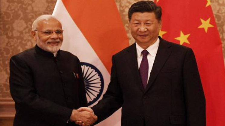 Modi and Xi Jinping