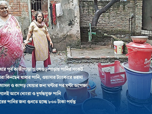 মিরপুরে পানি সংকট