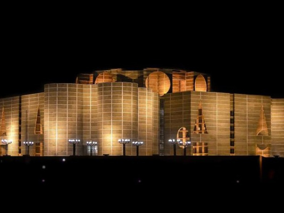parliament in night