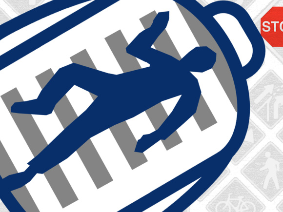 Road accident logo
