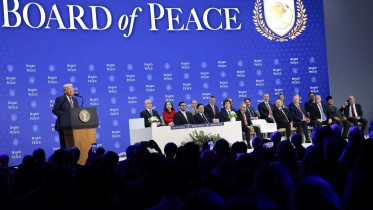 ট্রাম্পের ‘বোর্ড অব পিস’ এর বৈঠক। ছবি: রয়টার্স