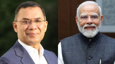তারেক রহমান ও নরেন্দ্র মোদি।
