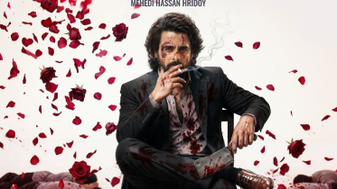 রাক্ষস সিনেমার পোস্টারে সিয়াম। ছবি: ফেসবুক 