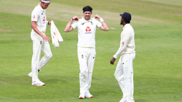 Stuart Broad, James Anderson and Jofra Archer