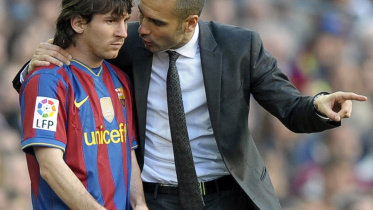 messi and guardiola