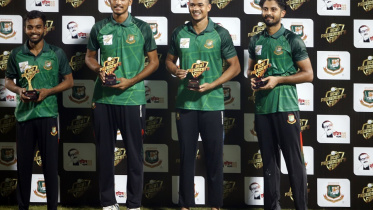 Taskin Ahmed, Rishad Hossain, Touhid Hridoy, Irfan sukkur
