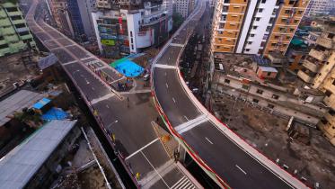 Moghbazar-Malibagh Flyover in Dhaka