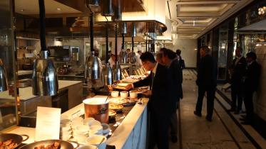 The guests taking Bangladeshi foods.JPG