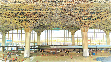 ২১ হাজার ৩৯৯ কোটি টাকা ব্যয়ে নির্মিত হচ্ছে হযরত শাহজালাল আন্তর্জাতিক বিমানবন্দরের তৃতীয় টার্মিনাল। ছবি: সংগৃহীত