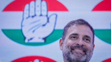 এক জনসভায় কংগ্রেস নেতা রাহুল গান্ধী। ছবি: রয়টার্স