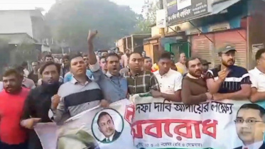 মা‌নিকগ‌ঞ্জে মহাসড়কে গাছ ফেলে অবরোধ, বিএনপির মিছিল