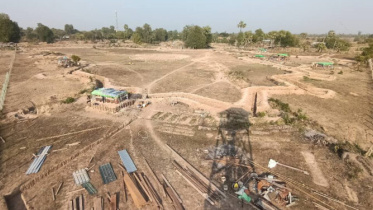 সাগাইং প্রদেশের বুদালিন টাউনশিপের এই থানাটিকে শক্ত ঘাঁটি হিসেবে গড়ে তুলেছিল জান্তা। ছবি: সংগৃহীত