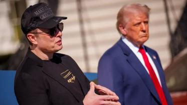 ইলন মাস্ক ও ডোনাল্ড ট্রাম্প। ফাইল ছবি: ডয়চে ভেলে