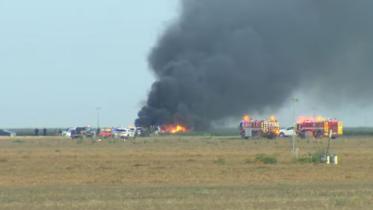 ক্যালিফোর্নিয়ায় একটি এফ-৩৫ যুদ্ধবিমান বিধ্বস্ত হয়েছে। ছবি: রয়টার্স/এবিসি