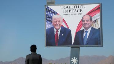 গাজা শান্তি সম্মেলনের সভাপতিত্ব করছেন ট্রাম্প-সিসি। ছবি: রয়টার্স