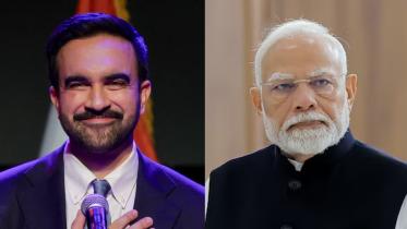 নরেন্দ্র মোদি ও জোহরান মামদানি। কোলাজ ছবি: রয়টার্স