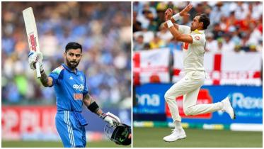 virat kohli and Mitchel Starc