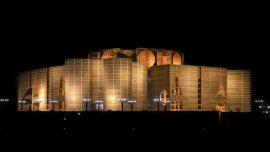 parliament in night