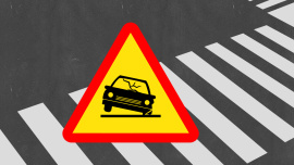 Road accident logo