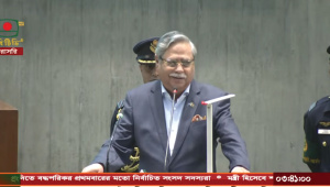 সংসদে মুচকি হাসি