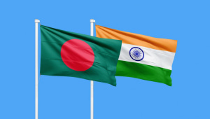 ভারত ও বাংলাদেশের পতাকা। প্রতীকী ছবি: স্টার ডিজিটাল গ্রাফিক্স