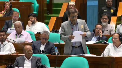 সংসদে স্বাস্থ্যমন্ত্রী